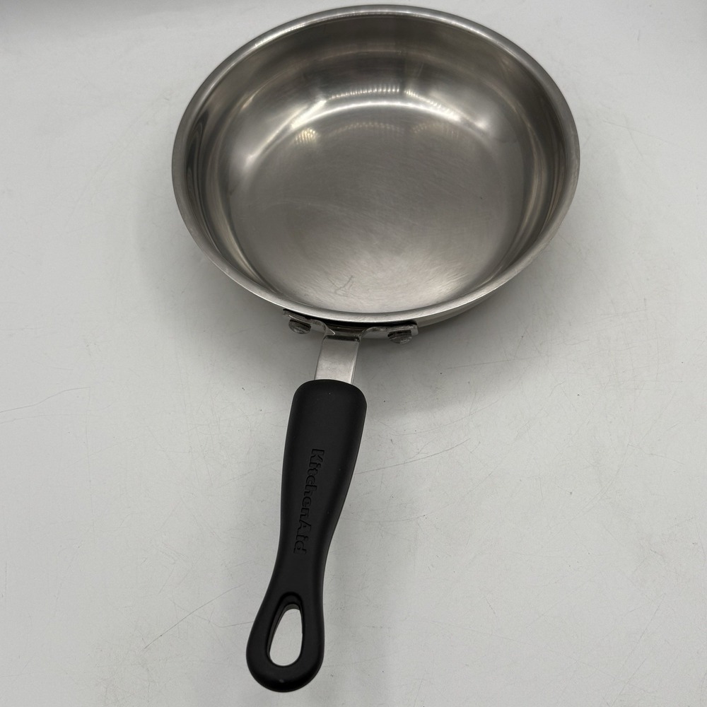 Kitchen Aid 8" Saute Fry Pan TQQ01 Stainless Steel Bonded Made In The USA NO LID - Picture 5 of 10